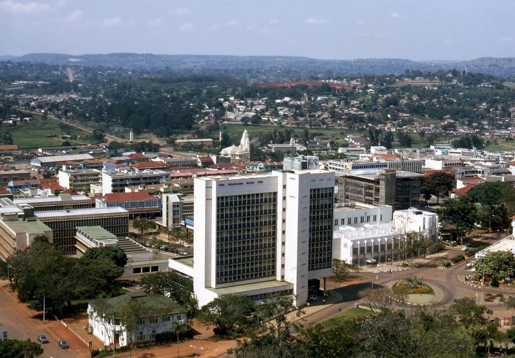 The busy Kampala city.